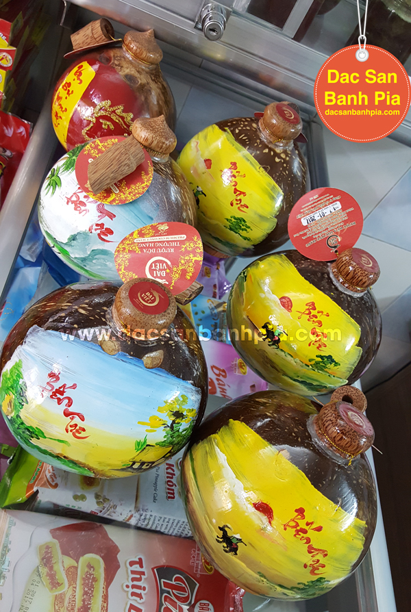 Rượu dừa bến tre tranh vẽ