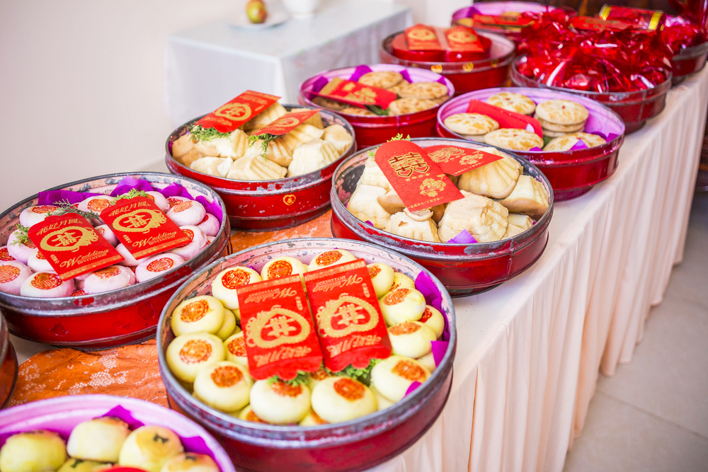 mâm quả bánh pía